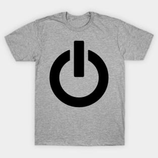 Power Button (black) T-Shirt